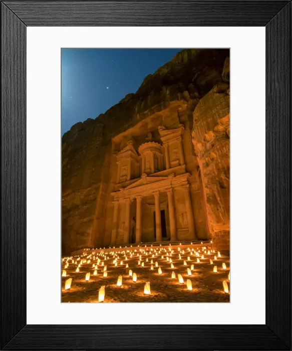 Framed Print : Jordan, Ma an Governorate, Petra. UNESCO World Heritage Site