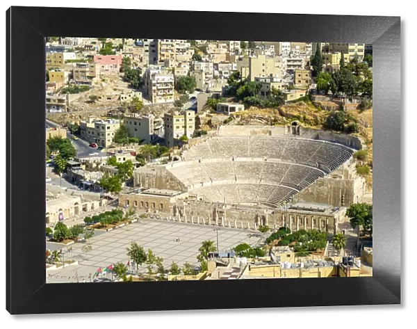 Jordan, Amman Governorate, Amman. 2nd-century Roman theatre on the Hashemite Plaza