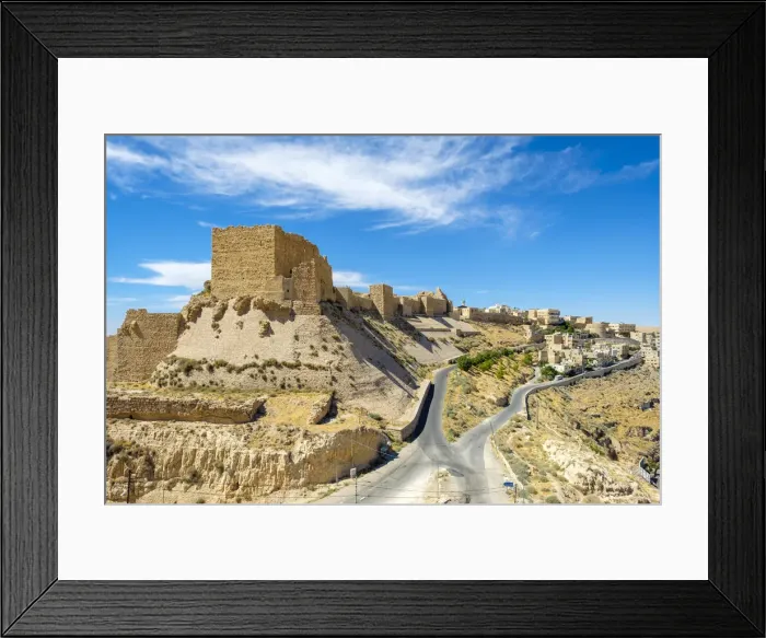 Framed Print : Jordan, Karak Governorate, Al-Karak. Kerak Castle, 12th century Crusader castle, one Framed Print : Jordan, Karak Governorate, Al-Karak. Kerak Castle, 12th century Crusader castle, one
