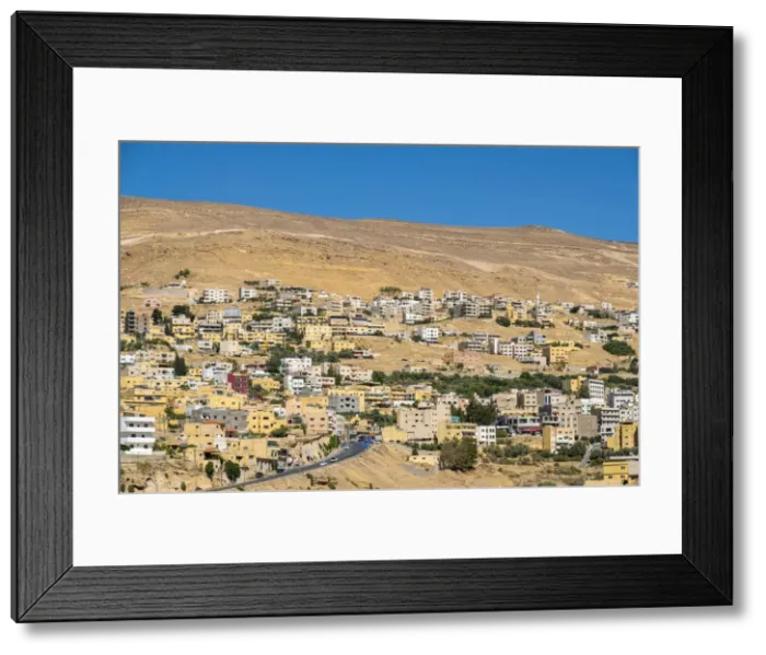 Framed Print : Jordan, Ma an Governorate, Wadi Musa. Buildings in town of Wadi Musa near Petra Framed Print : Jordan, Ma an Governorate, Wadi Musa. Buildings in town of Wadi Musa near Petra