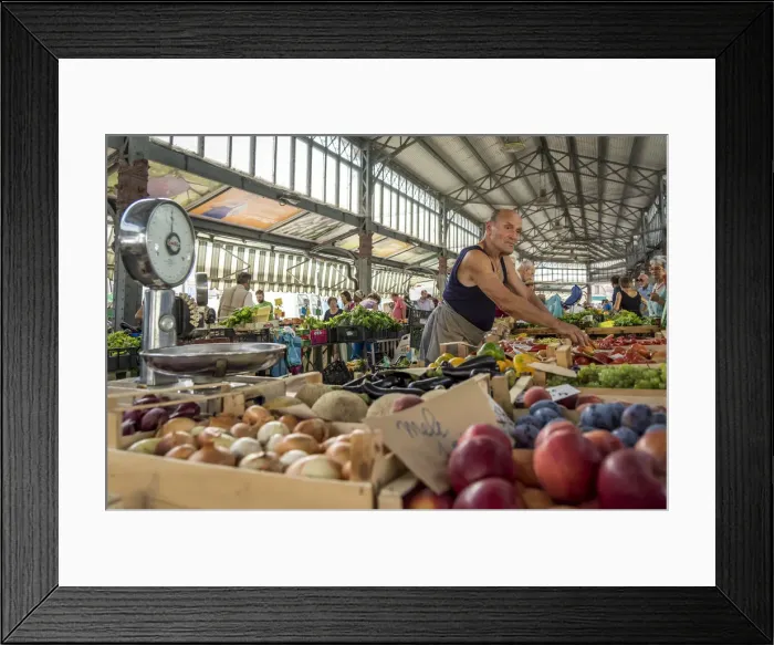 Framed Print : Europe, Italy, Piedmont. Fruit seller at the Porta Palazzo market in Turin Framed Print : Europe, Italy, Piedmont. Fruit seller at the Porta Palazzo market in Turin
