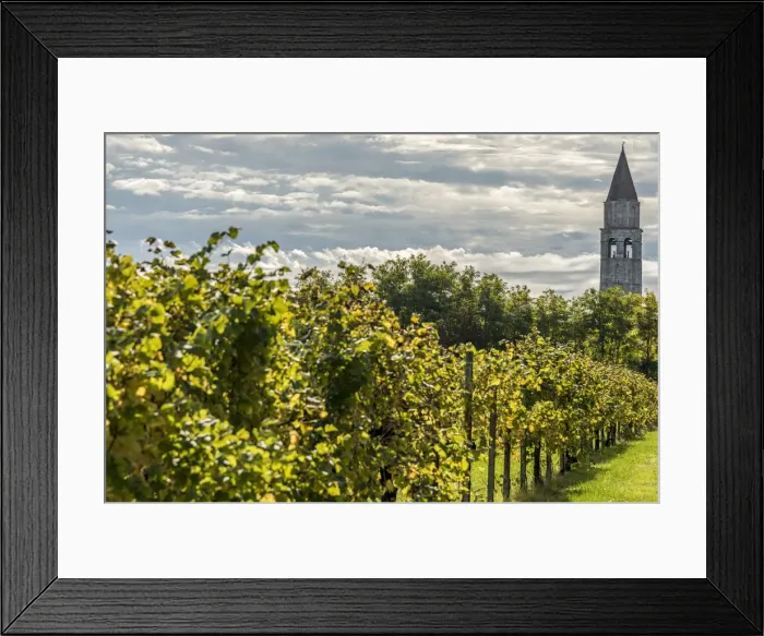 Framed Print : Europe, Italy, Friuli-Venezia-Giulia. The bell tower of the abbey of Aquileia Framed Print : Europe, Italy, Friuli-Venezia-Giulia. The bell tower of the abbey of Aquileia
