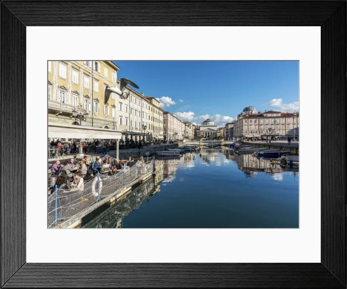 Framed Print : europe, Italy, Friuli-Venezia-Giulia. Trieste - il canal grande Framed Print : europe, Italy, Friuli-Venezia-Giulia. Trieste - il canal grande