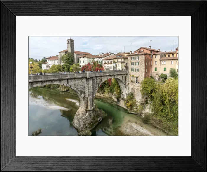 Framed Print : Europe, Italy, Friuli-Venezia-Giulia. The Devils Bridge of Cividale dei Friuli Framed Print : Europe, Italy, Friuli-Venezia-Giulia. The Devils Bridge of Cividale dei Friuli
