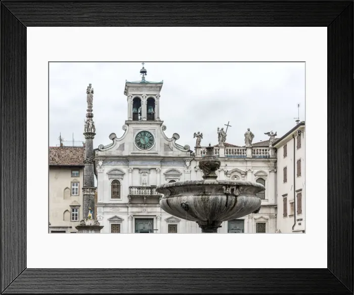 Framed Print : europe, Italy, Friuli-Venezia-Giulia. The Piazzale del Castello in Udine Framed Print : europe, Italy, Friuli-Venezia-Giulia. The Piazzale del Castello in Udine