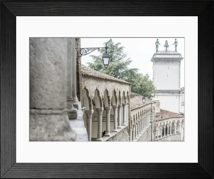 Framed Print : europe, Italy, Friuli-Venezia-Giulia. The arcades of the Piazzale del Castello in Udine Framed Print : europe, Italy, Friuli-Venezia-Giulia. The arcades of the Piazzale del Castello in Udine