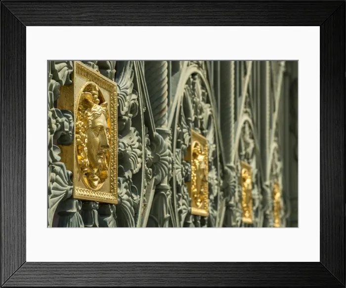 Framed Print : Europe, Italy, Piedmont. Detail of the enclosure of the Royal palace of Turin Framed Print : Europe, Italy, Piedmont. Detail of the enclosure of the Royal palace of Turin