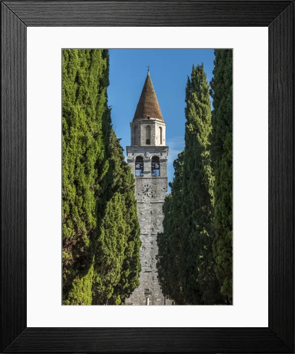 Framed Print : Europe, Italy, Friuli-Venezia-Giulia. Bell tower of the abbey of Aquileia Framed Print : Europe, Italy, Friuli-Venezia-Giulia. Bell tower of the abbey of Aquileia