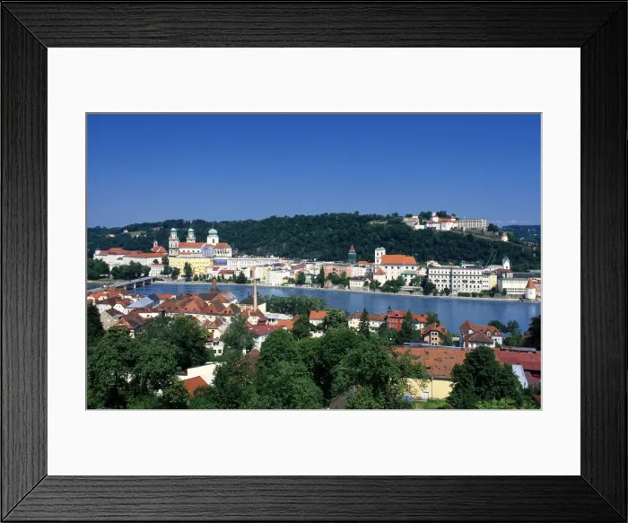 Framed Print : Passau, Lower Bavaria, Bavaria, Germany Framed Print : Passau, Lower Bavaria, Bavaria, Germany