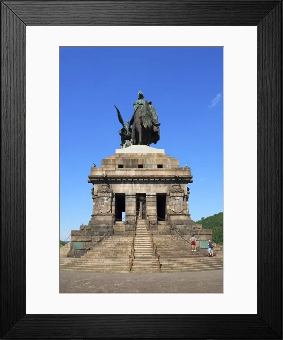Framed Print : Monument for the Foundation of the German Empire with Equestrian Statue of Wilhelm Framed Print : Monument for the Foundation of the German Empire with Equestrian Statue of Wilhelm