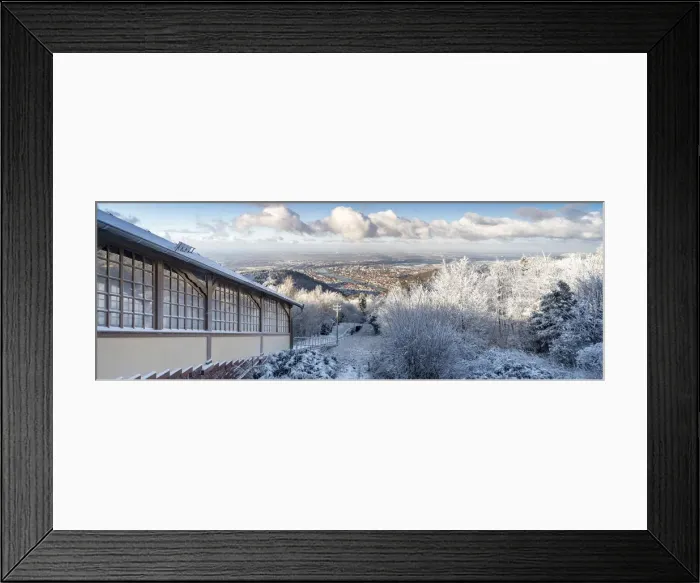 Framed Print : View towards Heidelberg from top of the Konigstuhl the highest mountain in Framed Print : View towards Heidelberg from top of the Konigstuhl the highest mountain in