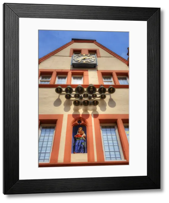 Framed Print : Glockenspiel at Steipe at Hauptmarkt, Trier, Rhineland-Palatinate, Germany