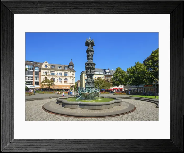 Framed Print : History column on Josef-Gorres-Platz, Koblenz, Rhineland-Palatinate, Germany Framed Print : History column on Josef-Gorres-Platz, Koblenz, Rhineland-Palatinate, Germany