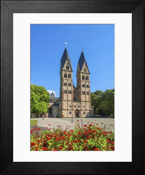 Framed Print : Basilica St. Kastor, Koblenz, Rhineland-Palatinate, Germany Framed Print : Basilica St. Kastor, Koblenz, Rhineland-Palatinate, Germany