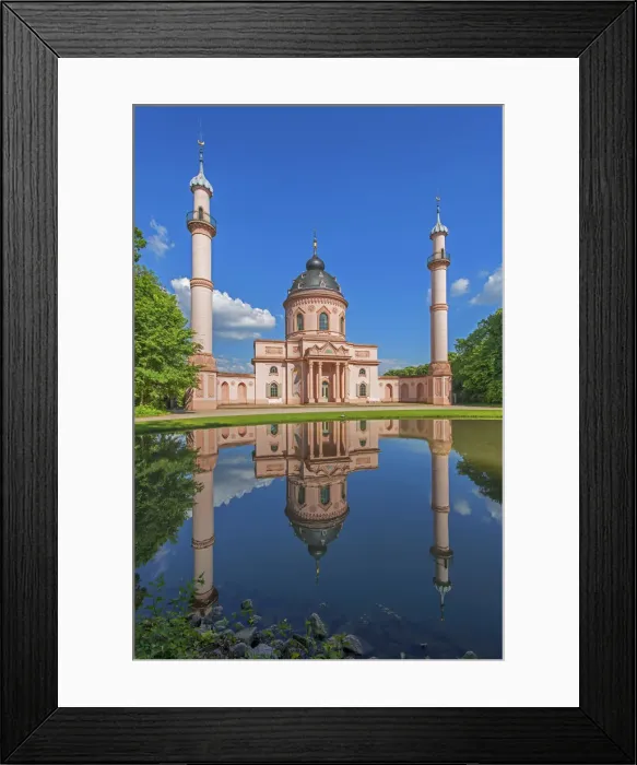 Framed Print : Red mosque at the garden of Schwetzingen castle, Schwetzingen, Baden-WAorttemberg Framed Print : Red mosque at the garden of Schwetzingen castle, Schwetzingen, Baden-WAorttemberg