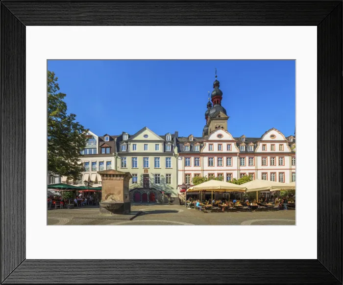 Framed Print : Place Am Plan with Liebfrauenkirche, Koblenz, Rhineland-Palatinate, Germany Framed Print : Place Am Plan with Liebfrauenkirche, Koblenz, Rhineland-Palatinate, Germany