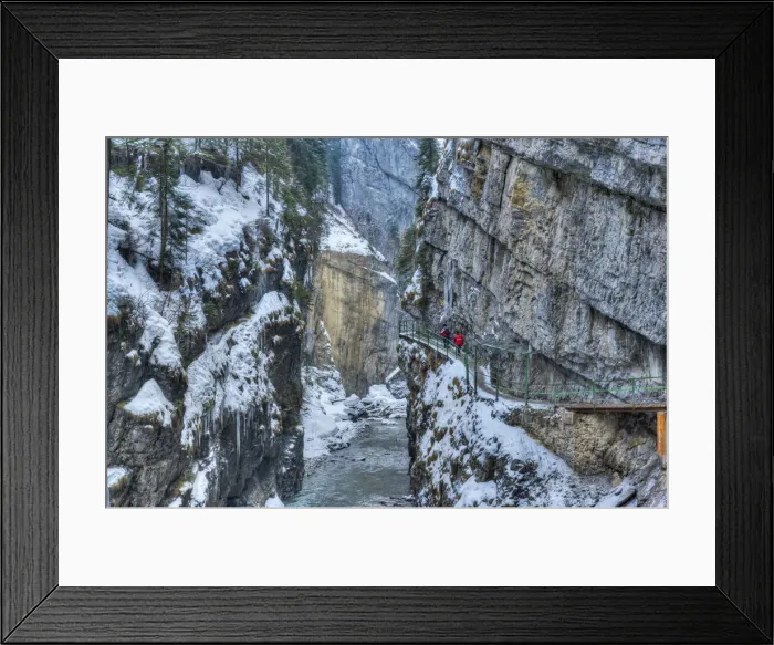 Framed Print : Breitachklamm at Winter, Oberstdorf, Allgaau, Bavaria, Germany Framed Print : Breitachklamm at Winter, Oberstdorf, Allgaau, Bavaria, Germany