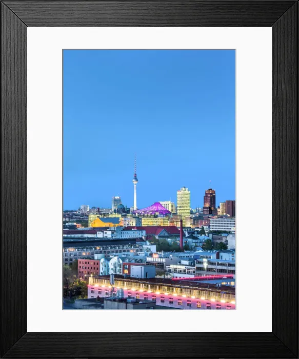 Framed Print : Overview towards Potsdamer Platz and TV tower, Berlin, Germay Framed Print : Overview towards Potsdamer Platz and TV tower, Berlin, Germay