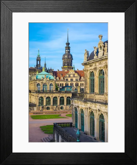Framed Print : Germany, Saxony, Dresden, Altstadt (Old Town). Zwinger Palace, built in Rococo style Framed Print : Germany, Saxony, Dresden, Altstadt (Old Town). Zwinger Palace, built in Rococo style