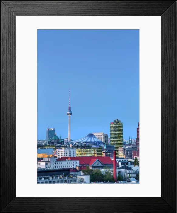 Framed Print : Overview towards Potsdamer Platz and TV tower, Berlin, Germay Framed Print : Overview towards Potsdamer Platz and TV tower, Berlin, Germay
