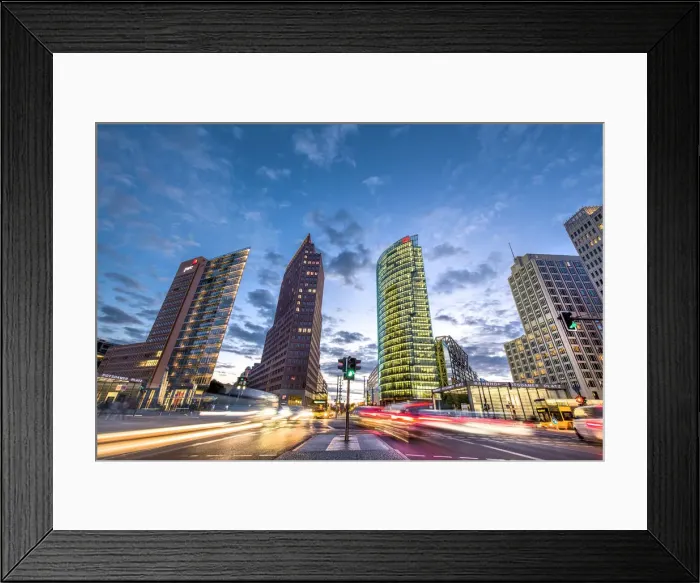 Framed Print : Potsdamer Platz at night, Berlin, Germany Framed Print : Potsdamer Platz at night, Berlin, Germany