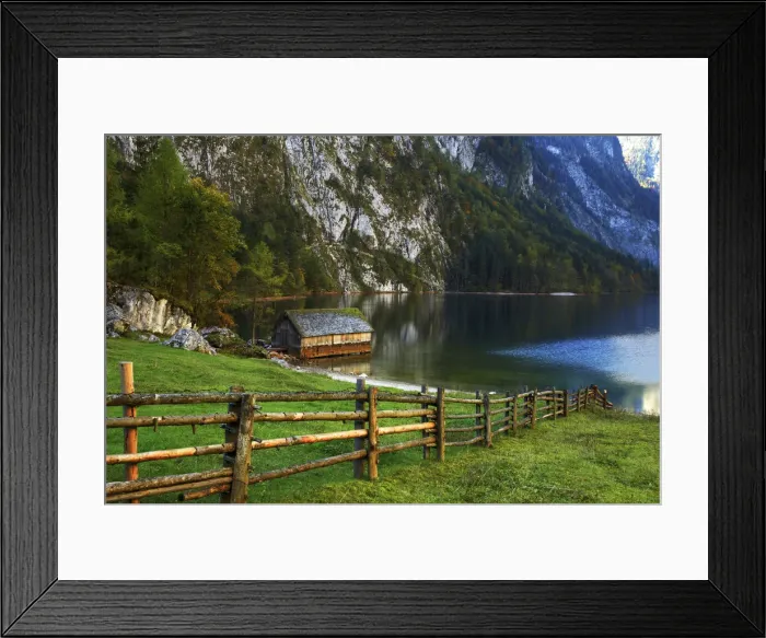 Framed Print : Obersee. near Konigsee, Berchtesgaden National Park, Germany Framed Print : Obersee. near Konigsee, Berchtesgaden National Park, Germany