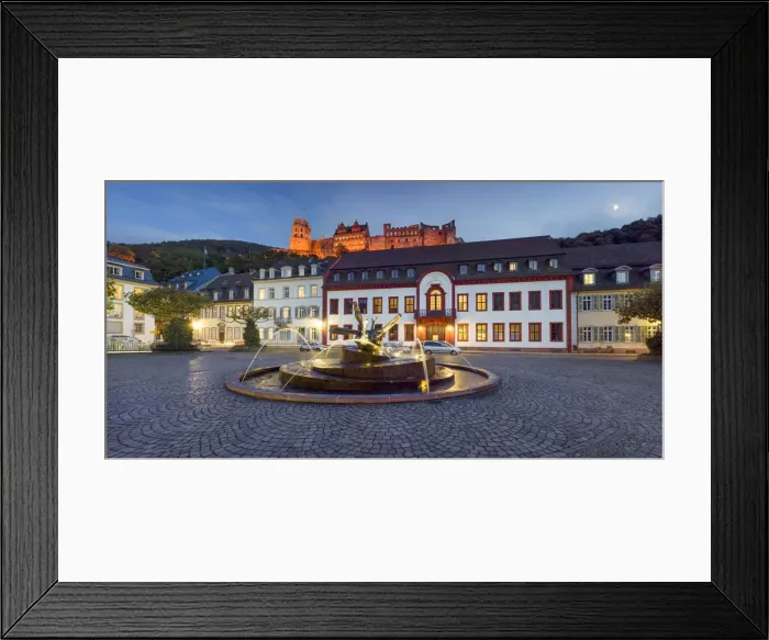 Framed Print : Karls square panorama in the evening, Heidelberg, Baden-WAorttemberg, Germany Framed Print : Karls square panorama in the evening, Heidelberg, Baden-WAorttemberg, Germany
