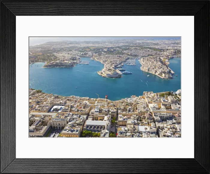 Framed Print : Malta, South Eastern Region, Valletta. Aerial view of Valletta, Grand Harbour Framed Print : Malta, South Eastern Region, Valletta. Aerial view of Valletta, Grand Harbour