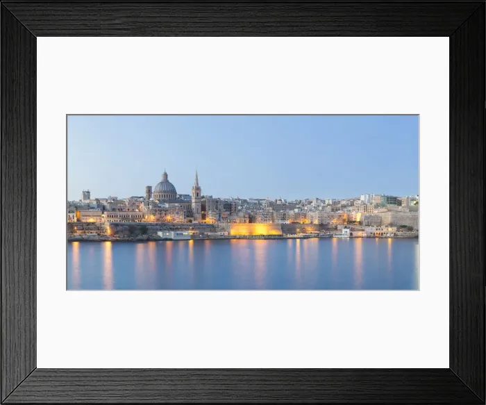 Framed Print : Malta, South Eastern Region, Valletta. The view from Sliema across Marsamxett Harbour Framed Print : Malta, South Eastern Region, Valletta. The view from Sliema across Marsamxett Harbour