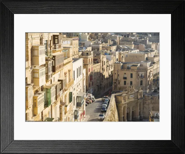 Framed Print : Malta, South Eastern Region, Valletta. Traditional Maltese balconies Framed Print : Malta, South Eastern Region, Valletta. Traditional Maltese balconies