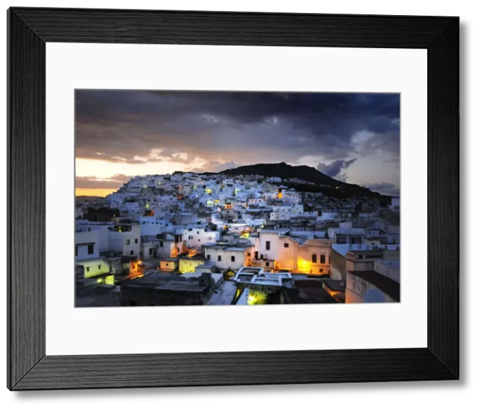 Framed Print : The city of Tetouan at sunset. A UNESCO World Heritage Site. Morocco Framed Print : The city of Tetouan at sunset. A UNESCO World Heritage Site. Morocco