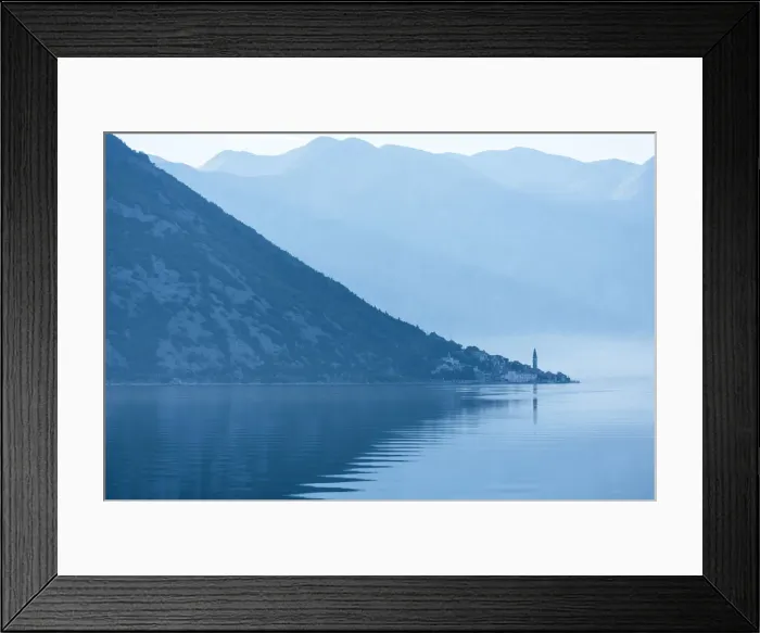 Framed Print : Dawn in The Bay of Kotor, Montenegro Framed Print : Dawn in The Bay of Kotor, Montenegro