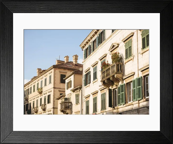 Framed Print : Stari Grad (Old Town) of Kotor, Bay of Kotor, Montenegro