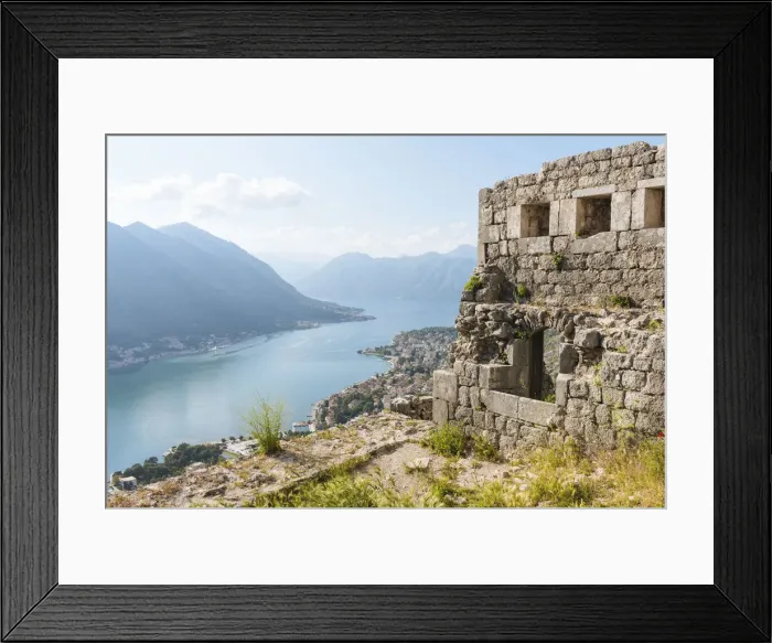 Framed Print : View from the Town Walls over Kotor, Bay of Kotor, Montenegro Framed Print : View from the Town Walls over Kotor, Bay of Kotor, Montenegro