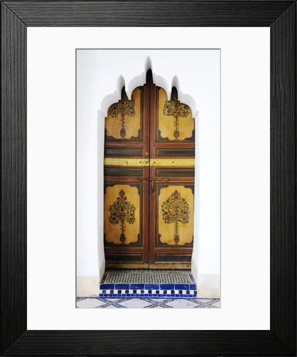 Framed Print : Beautiful door of the Marrakech medina. Morocco Framed Print : Beautiful door of the Marrakech medina. Morocco