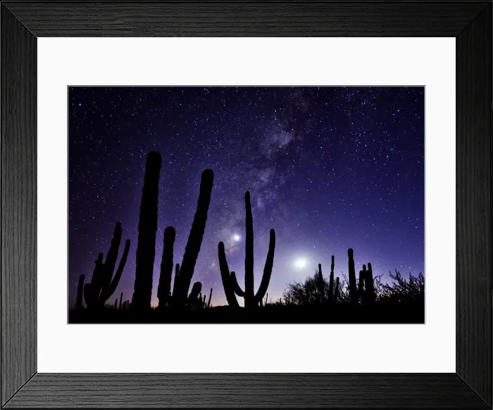 Framed Print : Night sky, La Ventanaz, Baja California, Mexico Framed Print : Night sky, La Ventanaz, Baja California, Mexico