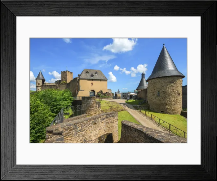 Framed Print : Bourscheid castle, Kanton Diekirch, Luxembourg Framed Print : Bourscheid castle, Kanton Diekirch, Luxembourg
