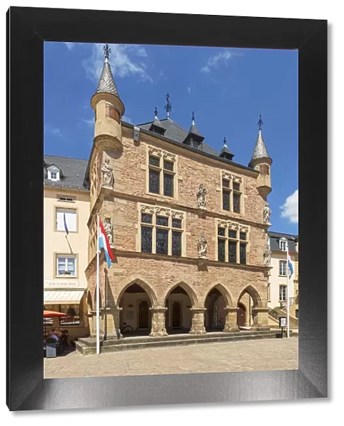 Historic court house Denzelt at Echternach, Kanton Echternach, Luxembourg