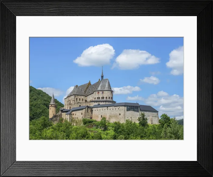 Framed Print : View at Vianden Castle, Kanton Vianden, Luxembourg Framed Print : View at Vianden Castle, Kanton Vianden, Luxembourg