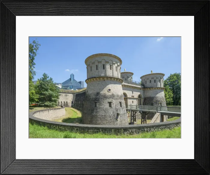 Framed Print : Thüningen fortress with Museum Drei Eichelen, Luxembourg