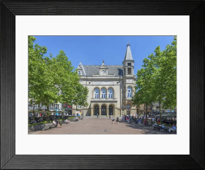Framed Print : Palais Cercle Municipal at Place d Armes, Luxembourg