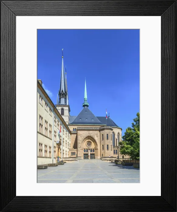 Framed Print : Cathedral of Luxembourg Framed Print : Cathedral of Luxembourg