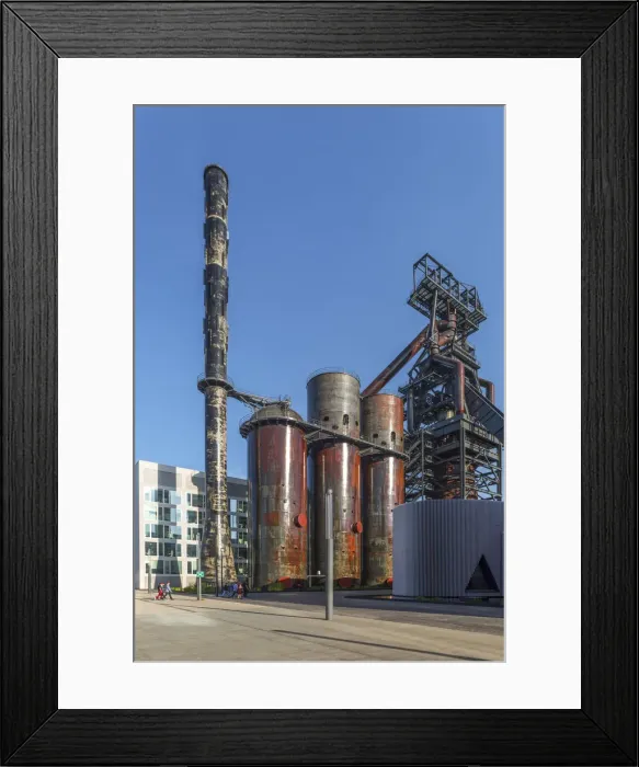 Framed Print : Former steel works museum at Belval, Esch-sur-Alzette, Kanton Esch, Luxembourg Framed Print : Former steel works museum at Belval, Esch-sur-Alzette, Kanton Esch, Luxembourg