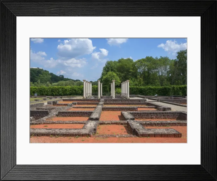 Framed Print : Roman villa at Echternach, Kanton Echternach, Luxembourg Framed Print : Roman villa at Echternach, Kanton Echternach, Luxembourg