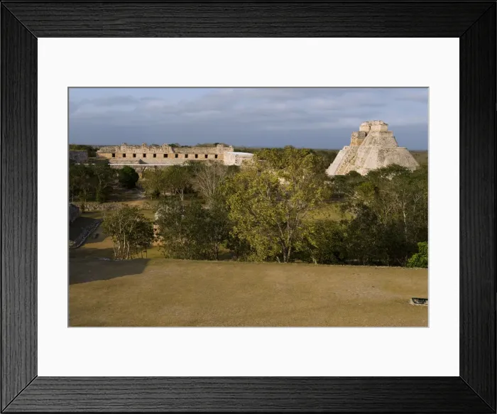 Framed Print : Uxmal, Mexico. The Mayan ruins at Uxmal in Yucatan Mexico
