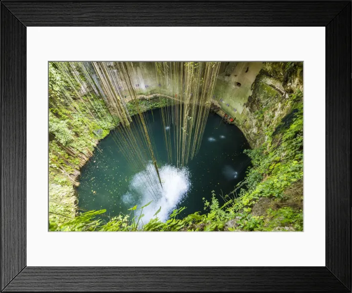 Framed Print : Il Kil Cenote, Yucatan, Mexico