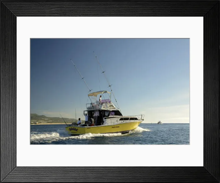 Framed Print : Fishing boat of the coast of Cabo San Lucas, Baja California, Mexico Framed Print : Fishing boat of the coast of Cabo San Lucas, Baja California, Mexico