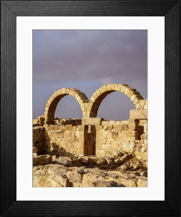 Framed Print : Umm ar-Rasas Ruins, Amman Governorate, Jordan