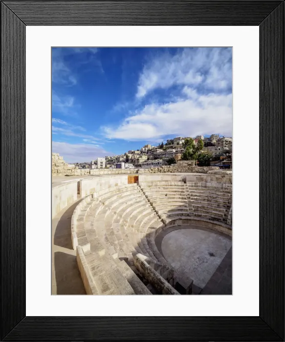 Framed Print : Roman Odeon Theater, Amman, Amman Governorate, Jordan Framed Print : Roman Odeon Theater, Amman, Amman Governorate, Jordan