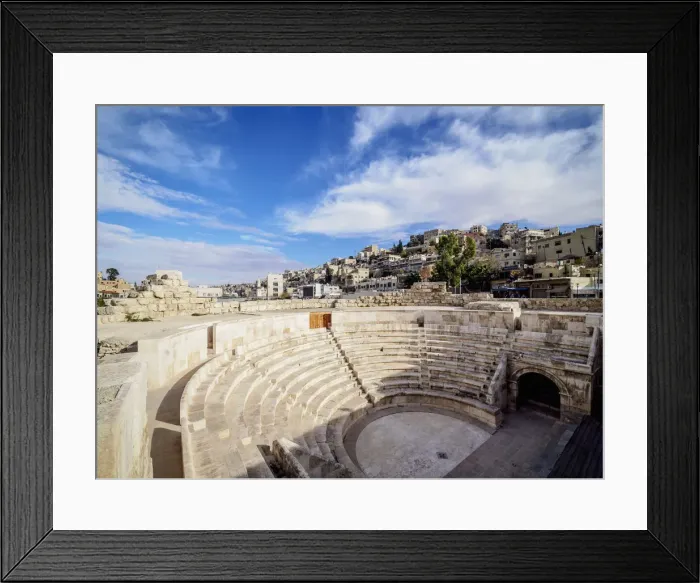 Framed Print : Roman Odeon Theater, Amman, Amman Governorate, Jordan Framed Print : Roman Odeon Theater, Amman, Amman Governorate, Jordan